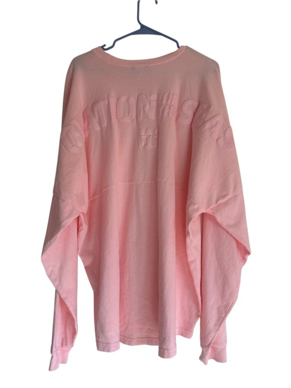 Spirit Jersey Pink XXL Ovation Of The Seas Glitter Lettering Long Sleeve Disney